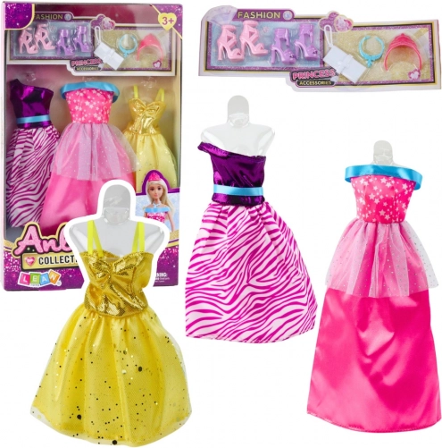 Set di vestitini e accessori per bambole Anlili – 8 pezzi