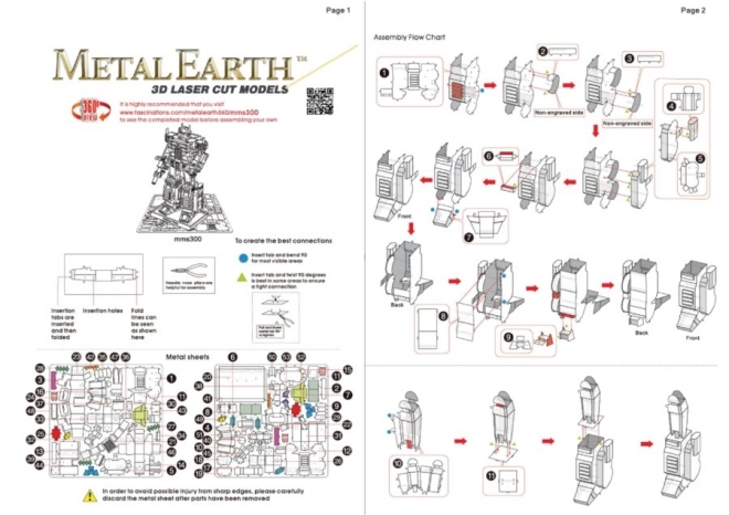 Puzzle 3D Metal Earth Transformers: Optimus Prime