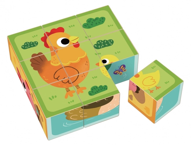 Cubi in Legno Fattoria 2Kids Toys