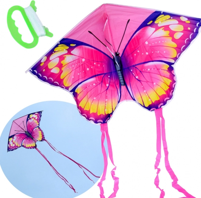 Aquilone a forma di farfalla colorato per bambini