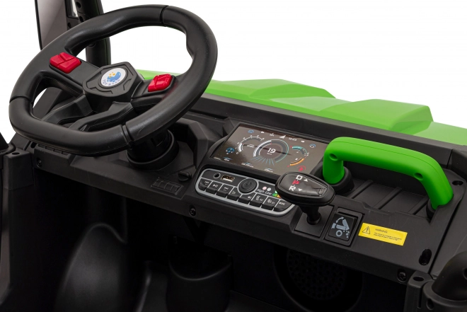 Auto Pick-Up Speed 900 pro bimbi Verdi + trazione 4x4 + pompa mobile + vano bagagli + telecomando + pala + LED audio