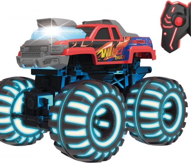 Camion selvaggio RC con ruote luminose
