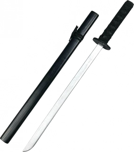 Katana da allenamento in legno nera 70 cm