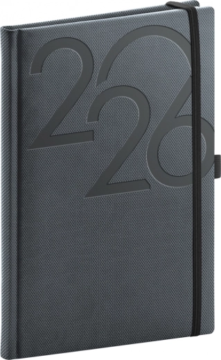 Agenda settimanale Ajax 2026 nera 15 x 21 cm