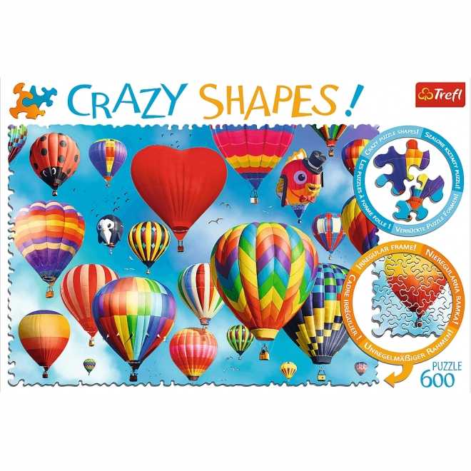 Puzzle 600 Pezzi Crazy Shapes - Palloni Colorati