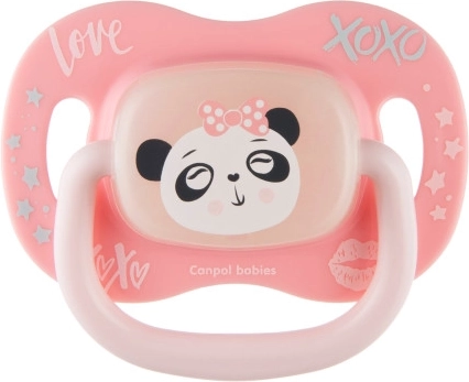 Canpol babies Ciuccio in silicone simmetrico EXOTIC ANIMALS 0-6m 1 pz panda
