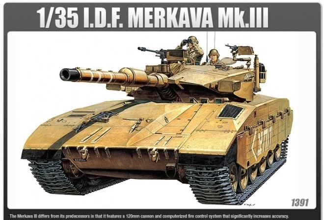 Modello di carro armato Merkava Mk.III in plastica