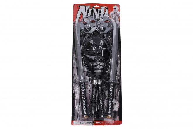 Set Ninja con Maschera e 5 Armi