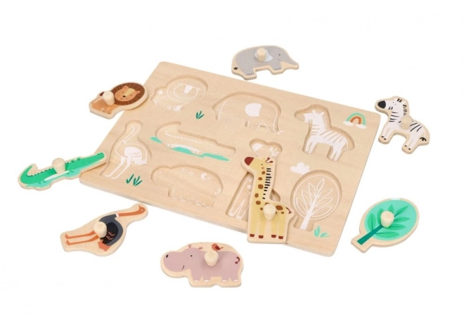 Puzzle in legno con maniglie Safari