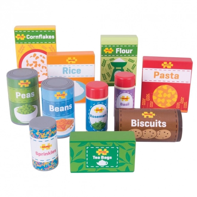 Set di alimenti durevoli Bigjigs Toys