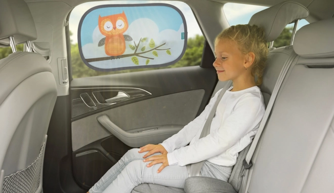 Tendina parasole auto con animali Owl