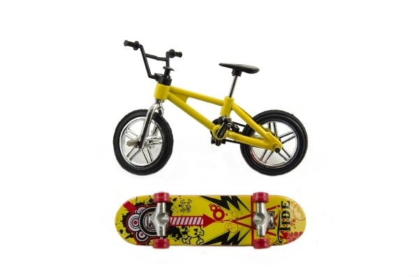 Bicicletta e skateboard da dita freestyle