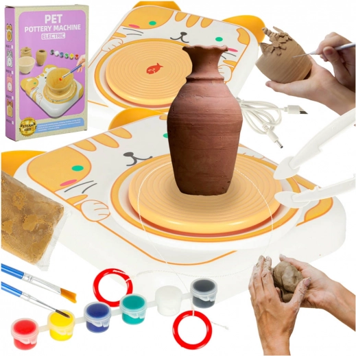 Set creativo tornio per bambini con motivo di gatti