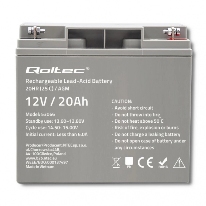 Affidabile Batteria AGM 12V 20Ah