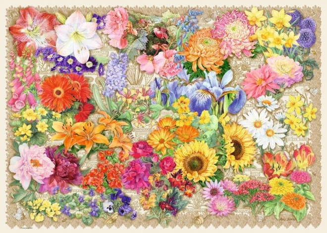 Puzzle fiorito 1000 pezzi Ravensburger