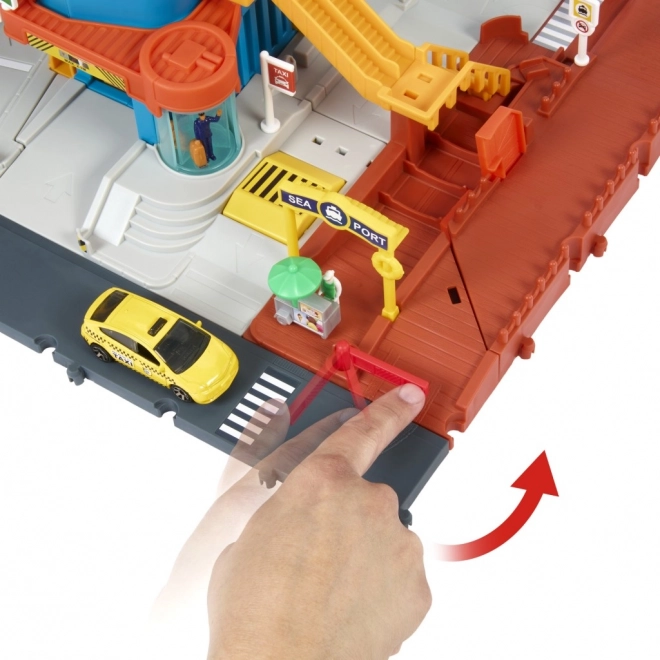 Matchbox action drivers centro di trasporto avventure reali