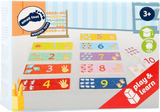 Piccolo foot Puzzle in legno Numerazione