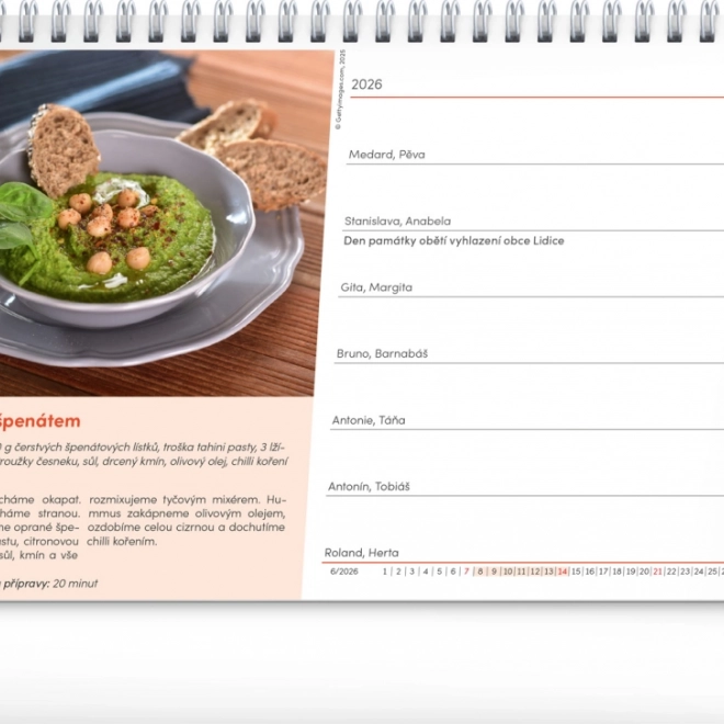 Calendario da tavolo Ricette convenienti 2026