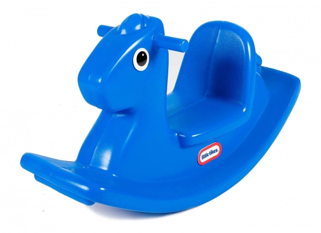 Cavallo a dondolo blu Little Tikes