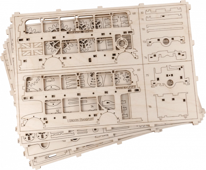 Puzzle 3D in legno - autobus di Londra