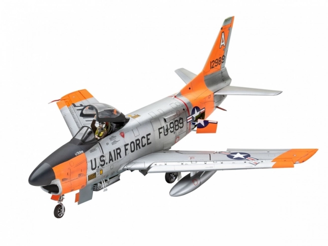 Modello aereo F-86D Dog Sabre in plastica 1/48