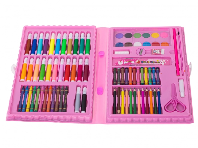 Set da disegno per bambini in valigetta – Rosa