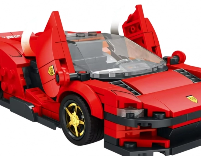 Set costruzioni auto sportiva rossa 306 pezzi