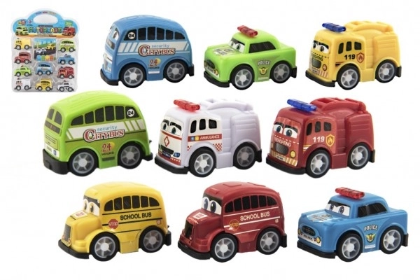 Set di mini auto 5 cm in plastica