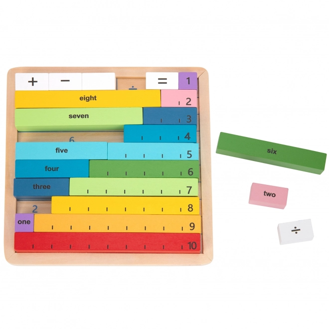 Gioco in legno - puzzle contare