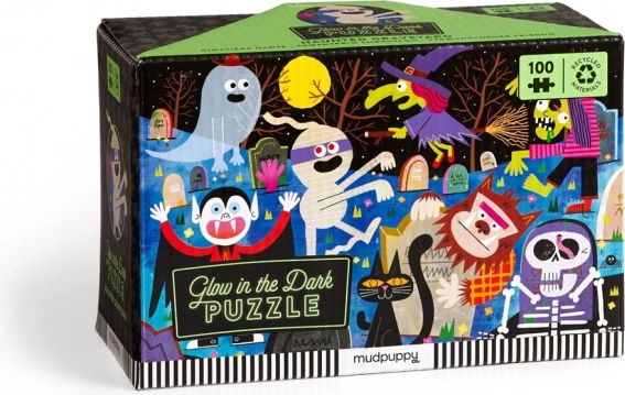 Puzzle Mudpuppy Castello Spaventoso che Brilla nel Buio