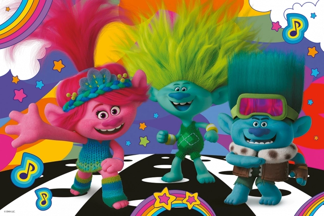 Puzzle TROLLS - Divertimento con Troll di 100 pezzi