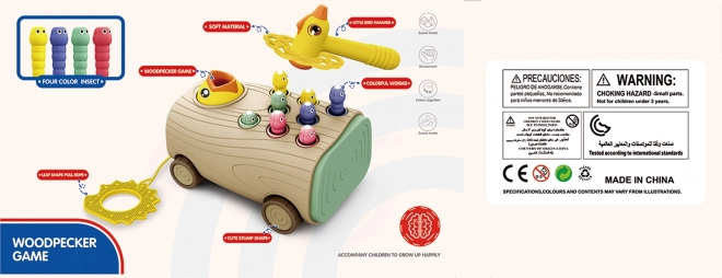 Gioco di abilità con picchio e martello WOOPIE 3 in 1 per bambini