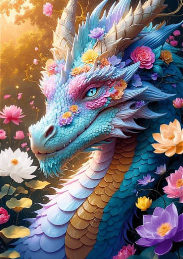 Puzzle Drago colorato 1000 pezzi TREFL