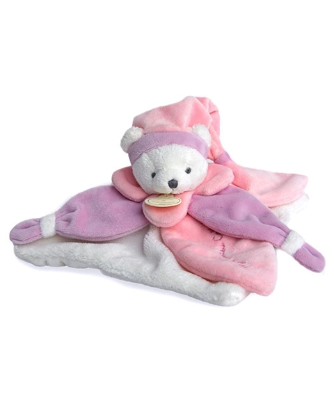 Doudou peluche orsetto rosa 24 cm