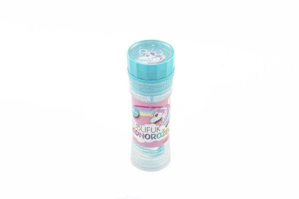 Bolle di sapone unicorno 11 cm con puzzle