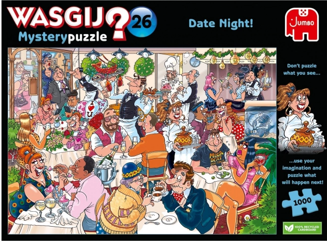 Puzzle JUMBO Wasgij Mystery: Incontro Notturno! 1000 Pezzi