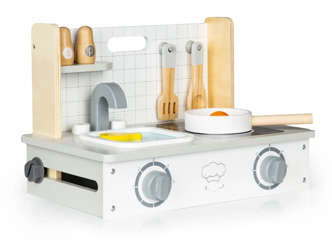 Mini cucina in legno con accessori ECOTOYS