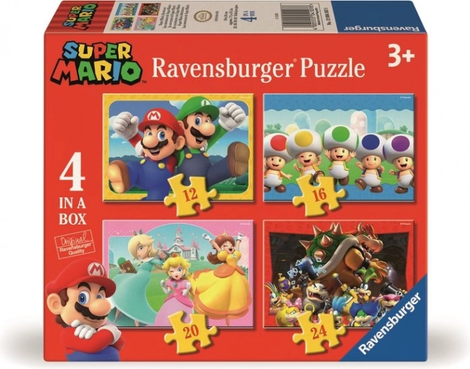 Puzzle RAVENSBURGER Super Mario Avventure 4 in 1