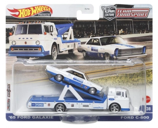 Camion Hot Wheels con auto da corsa