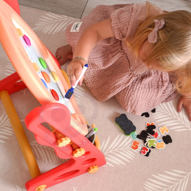 Lavagna magnetica a doppia faccia per disegno e apprendimento di numeri e lettere WOOPIE