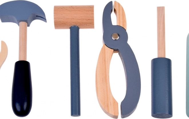 Set laboratorio in legno per piccoli fai-da-te