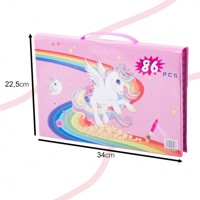 Set da disegno per bambini in valigetta – Rosa