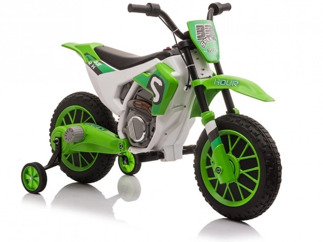Moto a batteria verde per bambini