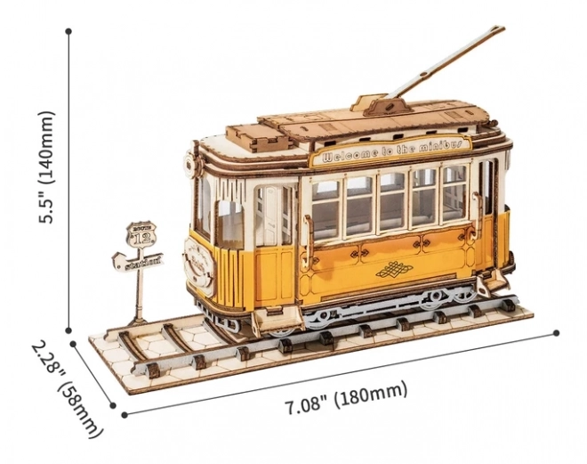 Puzzle 3D in legno Tram Storico