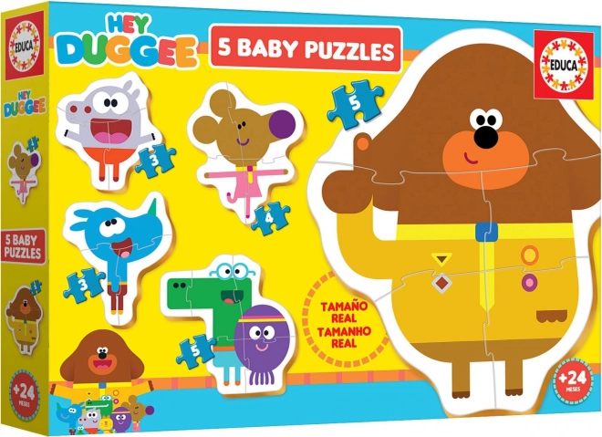 Puzzle Baby EDUCA Hey Duggee 5 Puzzle in 1