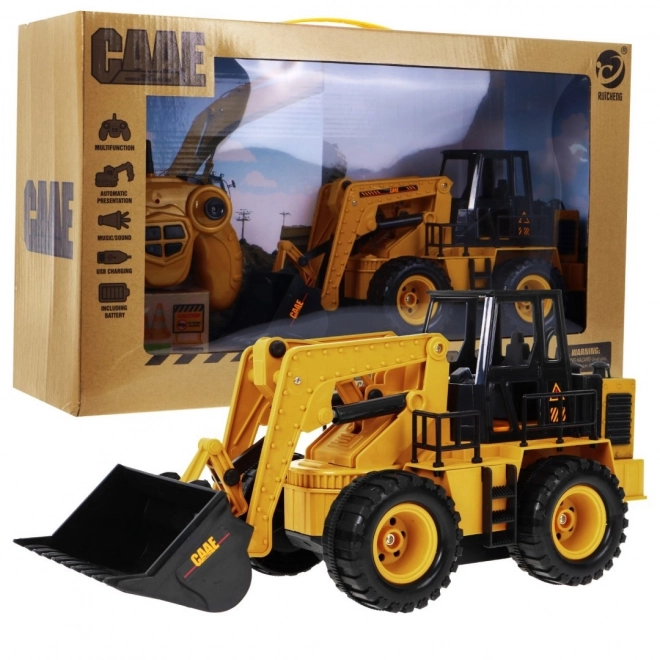 Bulldozer telecomandato per bambini 3+ con pala mobile e suoni