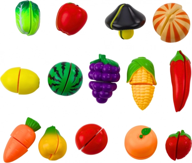 Frutta e verdura colorate con chiusura a strappo