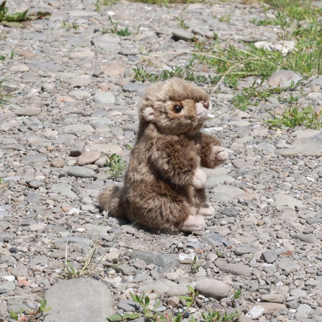 marmotta di peluche ecologica 17 cm