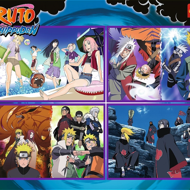 Trefl Puzzle Naruto Shippuden: Avventure di Naruto Uzumaki 4x250 pezzi