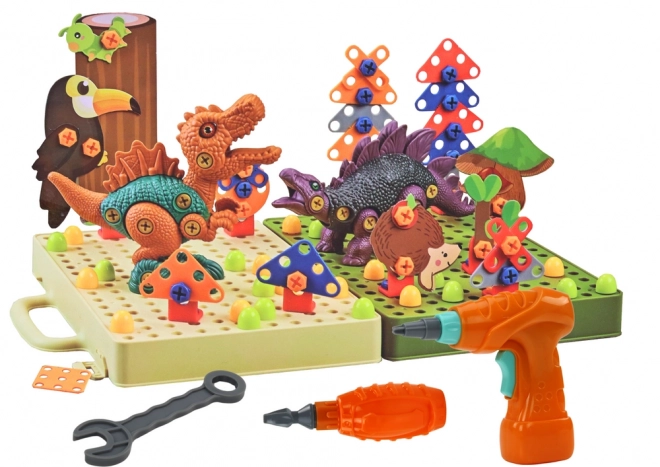 Costruisci e Smonta Dino Puzzle 3D con Trapano